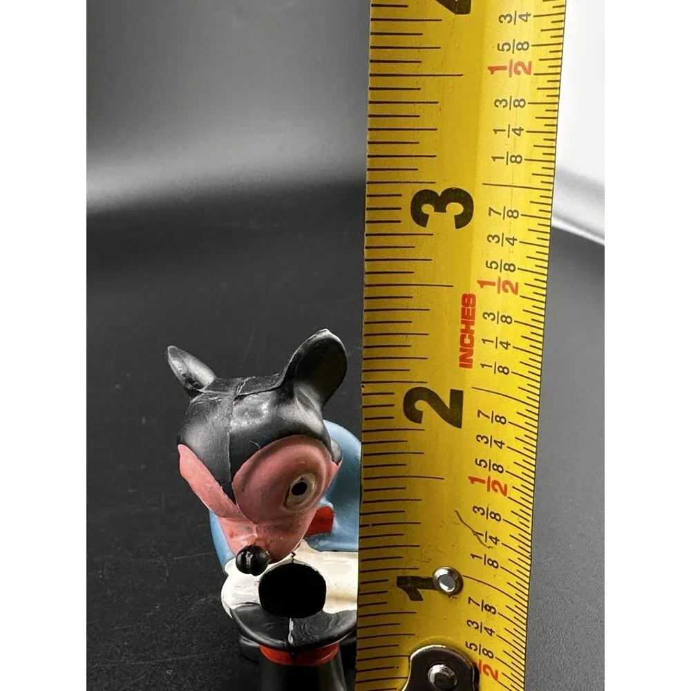 Vtg 1950 Walt Disney Production Marx Toy Mickey Mouse Bobble Head Antique Nodder